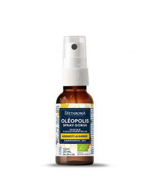 Image de Oléopolis Spray gorge Bio - Propolis et Huiles essentielles 20 ml - Dietaroma depuis ▷ Meilleures ventes de plantes médicinales à l'herboristerie