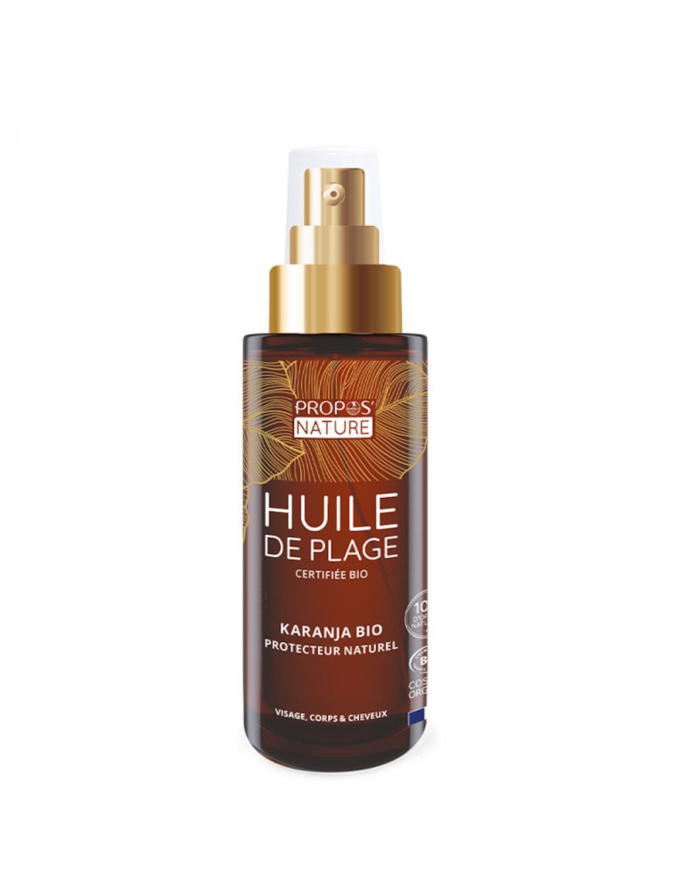Image principale de la modale pour Huile de Plage Bio - Protection Naturelle au Karanja 75 ml - Propos Nature
