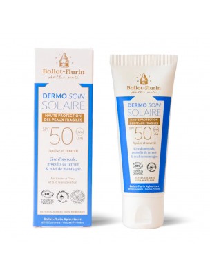 Image de Dermo-Soin Solaire SPF 50 Bio - Soin du Visage et du Corps 40g - Ballot-Flurin depuis Achetez les nouvelles tisanes arrivées à l'herboristerie Louis