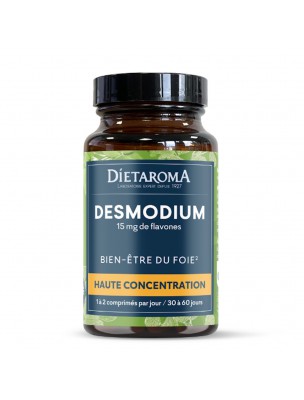Image de Desmodium - Fonction Hépatique 60 comprimés - Dietaroma depuis Achetez Aloé vera Bio - Gel à boire 500 ml - PurAloé