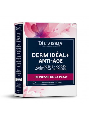 Image de Dermidéal Plus - Collagène, CoQ10 et Acide Hyaluronique 60 comprimés - Dietaroma depuis louis-herboristerie