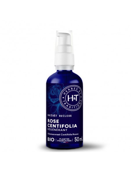 Image principale de Rose Centifolia Bio - Macérât huileux de Rose Centifolia 50 ml - Herbes et Traditions