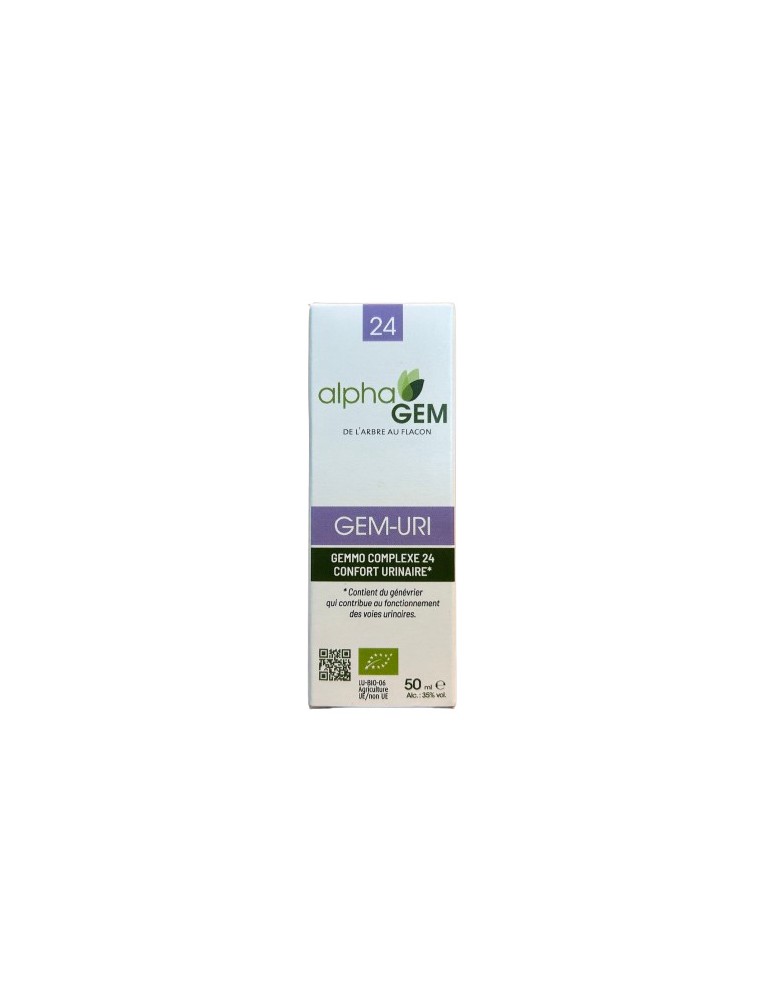 Image principale de la modale pour Gem-Uri Complexe n°24 Bio - Confort Urinaire 50 ml - Alphagem