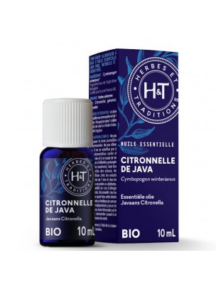 Image de Citronnelle de Java Bio - Huile essentielle de Cymbopogon winterianus 10 ml - Herbes et Traditions depuis Achetez les produits Herbes et Traditions à l'herboristerie Louis (2)