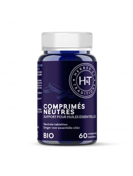 Image principale de Comprimés Neutres Bio - Supports pour Huiles essentielles en 60 comprimés - Herbes et Traditions