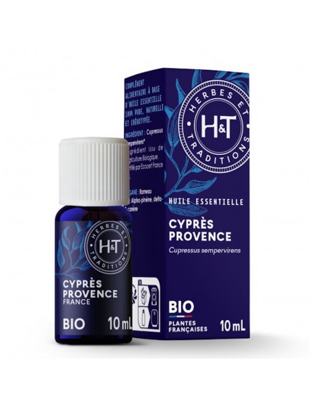 Image principale de Cyprès Bio - Huile essentielle de Cupressus sempervirens 10 ml - Herbes et Traditions