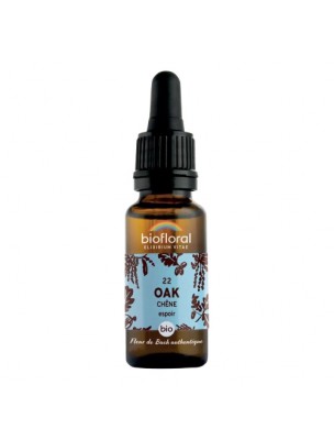 Image de Oak Chêne n°22 - Courage et Espoir Bio aux fleurs de Bach 20 ml - Biofloral depuis Achetez les produits Biofloral à l'herboristerie Louis