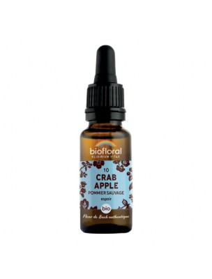 Image de Crab Apple Pommier n°10 - Courage et Espoir Bio aux Fleurs de Bach 20 ml - Biofloral depuis Achetez les produits Biofloral à l'herboristerie Louis
