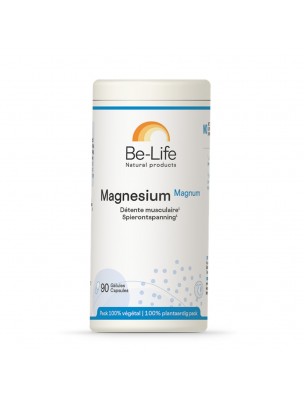 Image de Magnésium Magnum - Energie et Détente 90 gélules - Be-Life depuis Achetez les produits Be-Life à l'herboristerie Louis (2)