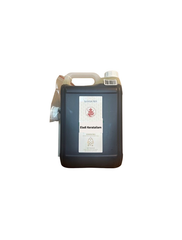 Image principale de la modale pour Eladi Keratailam - Huile Ayurvédique 5 Litres - Samskara