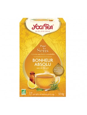 Image de Bonheur Absolu Bio - Infusion aux huiles essentielles 17 sachets - Yogi Tea depuis Achetez les produits Yogi Tea à l'herboristerie Louis