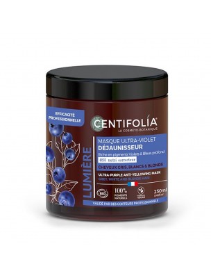 Image 75639 supplémentaire pour Masque Ultra-Violet Déjaunisseur Bio - Cheveux Gris, Blancs et Blonds 250 ml - Centifolia