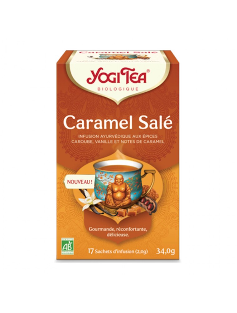 Image principale de la modale pour Caramel Salé Bio - Infusions Ayurvédiques 17 sachets - Yogi Tea