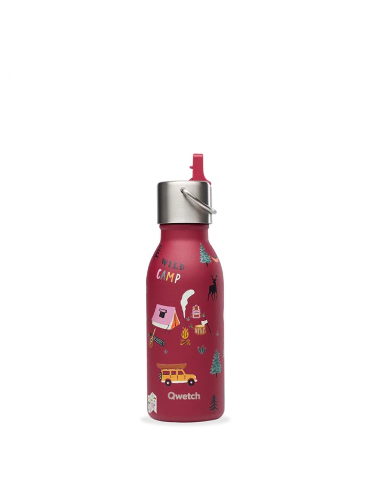 Image principale de la modale pour Bouteille Isotherme Kids Yosémite Grenat - Hydratation 350 ml - Qwetch