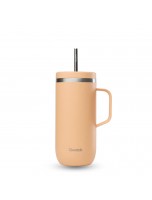 Image de Cold Cup Isotherme Matt Abricot - Hydratation 600 ml - Qwetch depuis Cups isothermes Qwetch