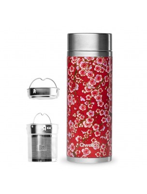 Image 75838 supplémentaire pour Théière Isotherme Inox - Flowers Rouge 400ml - Qwetch