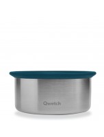 Image de Boîte Traiteur Inox avec fermeture silicone - Bleu 900ml - Qwetch depuis Contenants isothermes Qwetch