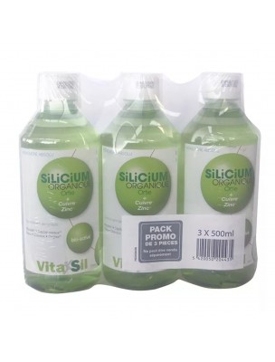 Image de Silicium organique - Articulations et cartilage Pack 3 X 500 ml - Vitasil depuis Vitasil - Silicium Organique Gel 225 ml