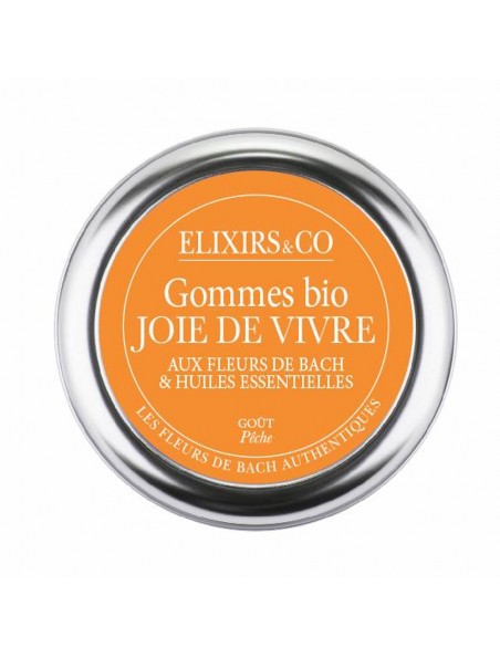 Achetez Gommes Joie de Vivre Bio aux Fleurs de Bach 45 g - Elixirs and Co à l'herboristerie Louis Image principale de Gommes Joie de Vivre Bio aux Fleurs de Bach 45 g - Elixirs and Co