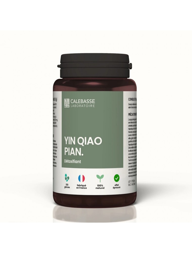 Image principale de la modale pour Yin Qiao Pian - Détox 100 gélules - Calebasse