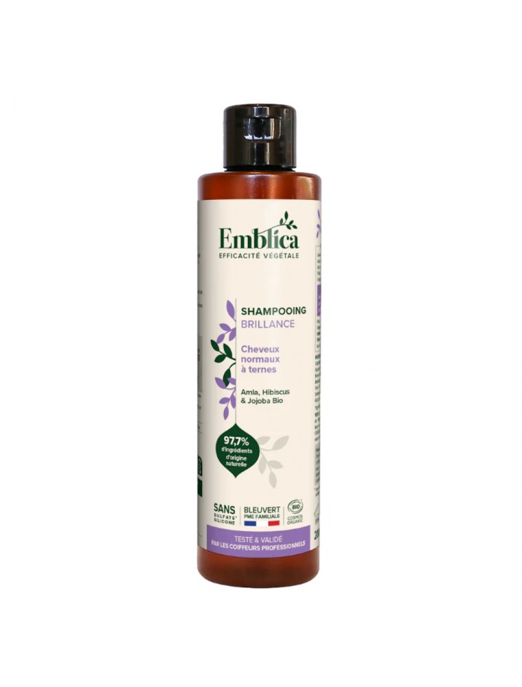 Image principale de la modale pour Shampooing Brillance Bio - Soin des Cheveux 200ml - Emblica