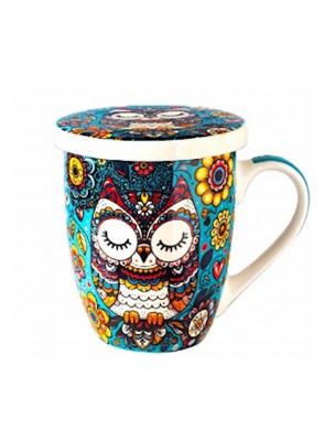 Image de Tisanière Chouette Yeux Fermés Fond Bleu 3 Pièces en Porcelaine 300 ml depuis Achetez les produits Louis à l'herboristerie Louis (20)