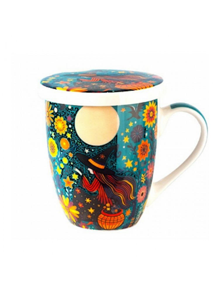 Image principale de la modale pour Tisanière Sorcière Pleine Lune 3 Pièces en Porcelaine 300 ml