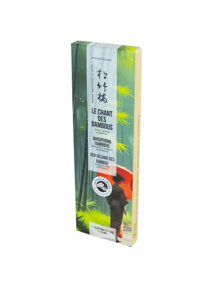 Image principale de la modale pour Le chant des bambous encens japonais - 30 bâtonnets - Les Encens du Monde