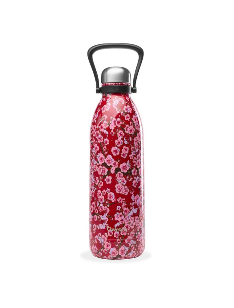 Image principale de la modale pour Bouteille Isotherme Titan Flower Rouge - Hydratation 1,5 Litres - Qwetch