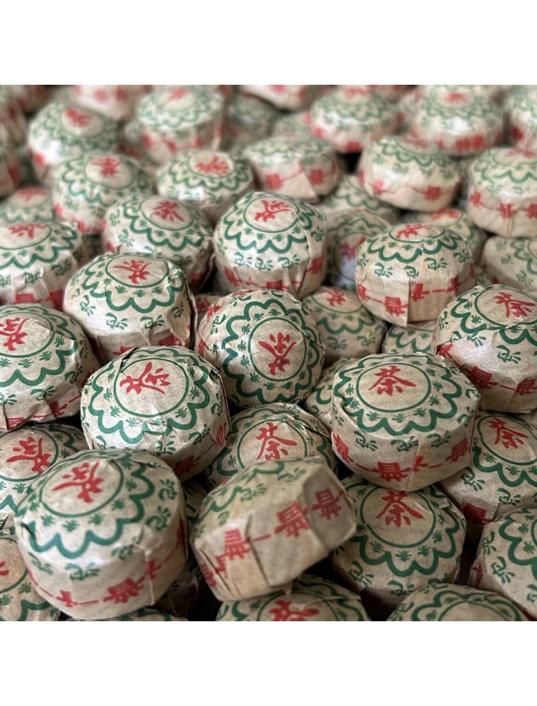 Image principale de la modale pour Pu Erh Jaune (Tuocha) - Thé Vert de Chine 100g