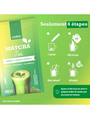 Image 76349 supplémentaire pour Matcha Thé Vert Bio - Vitalité 6 Sticks - Purasana