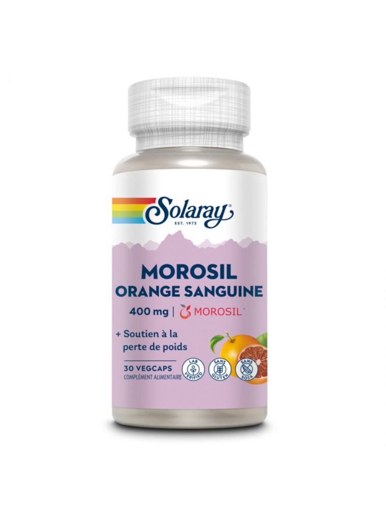 Image principale de la modale pour Morosil Orange Sanguine 400mg - Minceur 30 capsules - Solaray