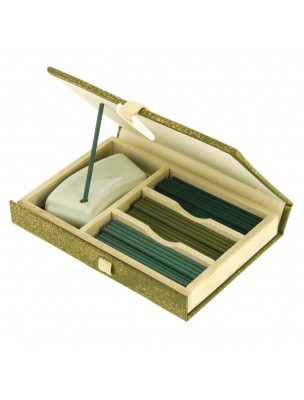 Image de Mori No Kaori Les Senteurs de la Forêt - Encens Japonnais 60 Bâtonnets et Porte-Encens depuis Achetez - Pierre Roulée - Améthyste - 20 à 30 mm - Louis