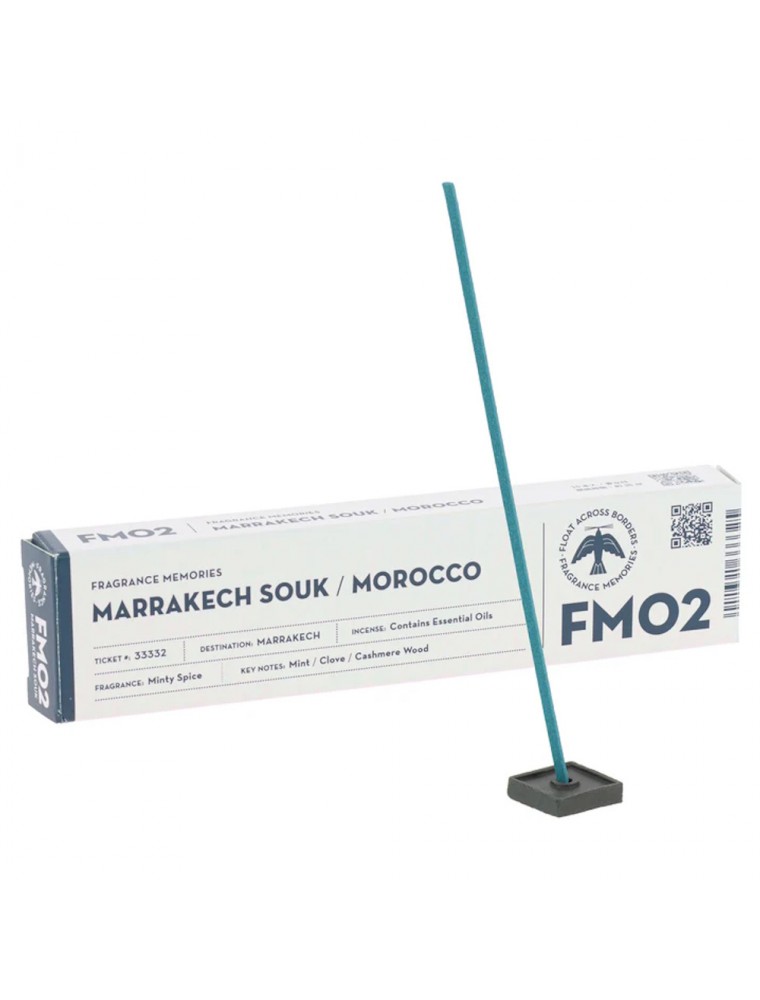 Image principale de la modale pour Marrakech Souk (Morocco) - Encens Japonnais 15 Bâtonnets Fragrance Memories