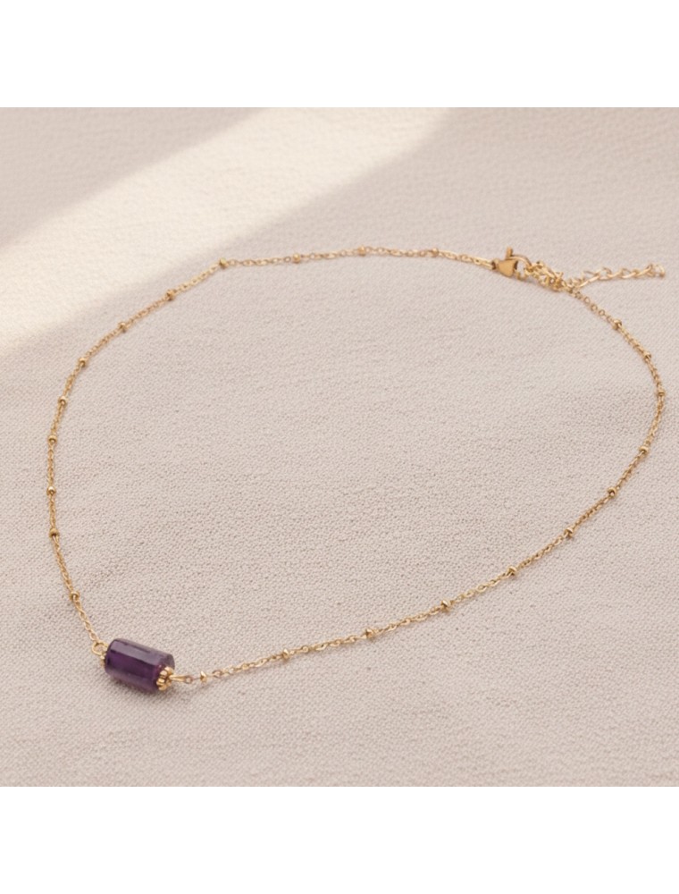Image principale de la modale pour Collier - Améthyste - 40 à 45 cm