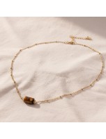 Image de Collier - Oeil de Tigre - 40 à 45 cm depuis Achetez vos pierres et toute la Lithothérapie ici – Pierres naturelles et bijoux authentiques (2)