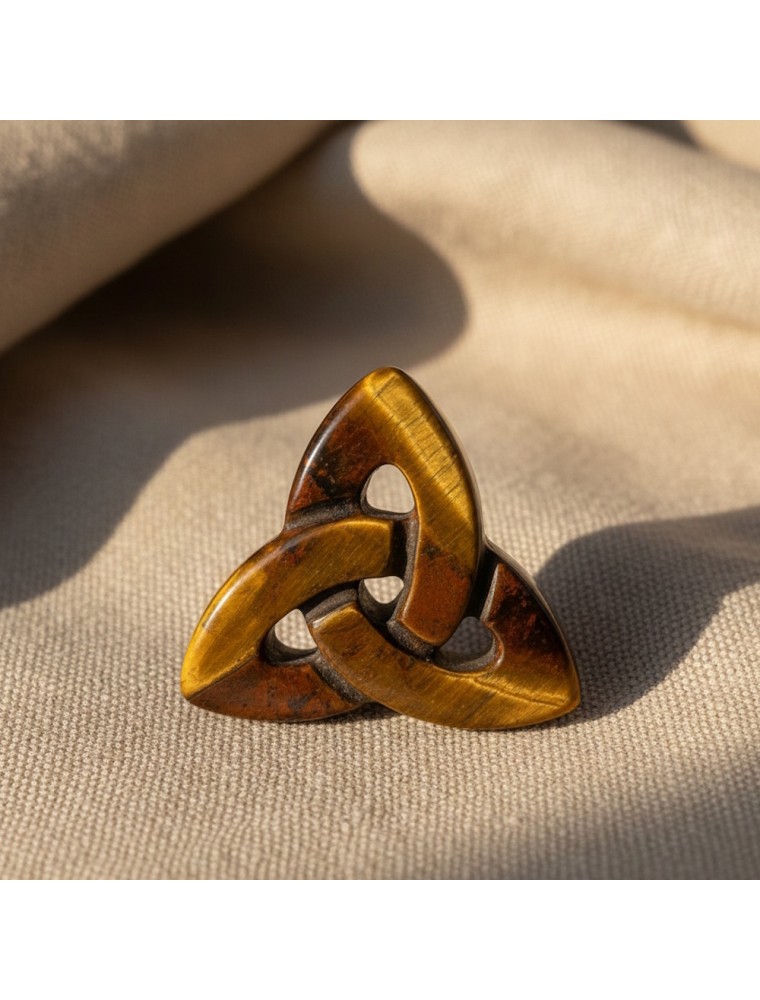 Image principale de la modale pour Triquetra - Oeil de Tigre - 60 mm