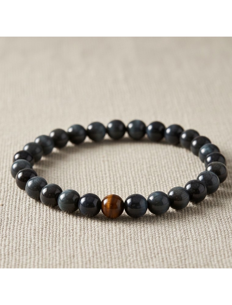 Image principale de la modale pour Bracelet Boule - Oeil de Faucon - 06 mm