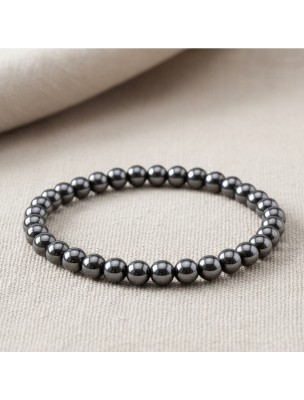 Image de Bracelet Boule - Hématite - 06 mm depuis Louis, Fil de Perles Hématite 6 mm