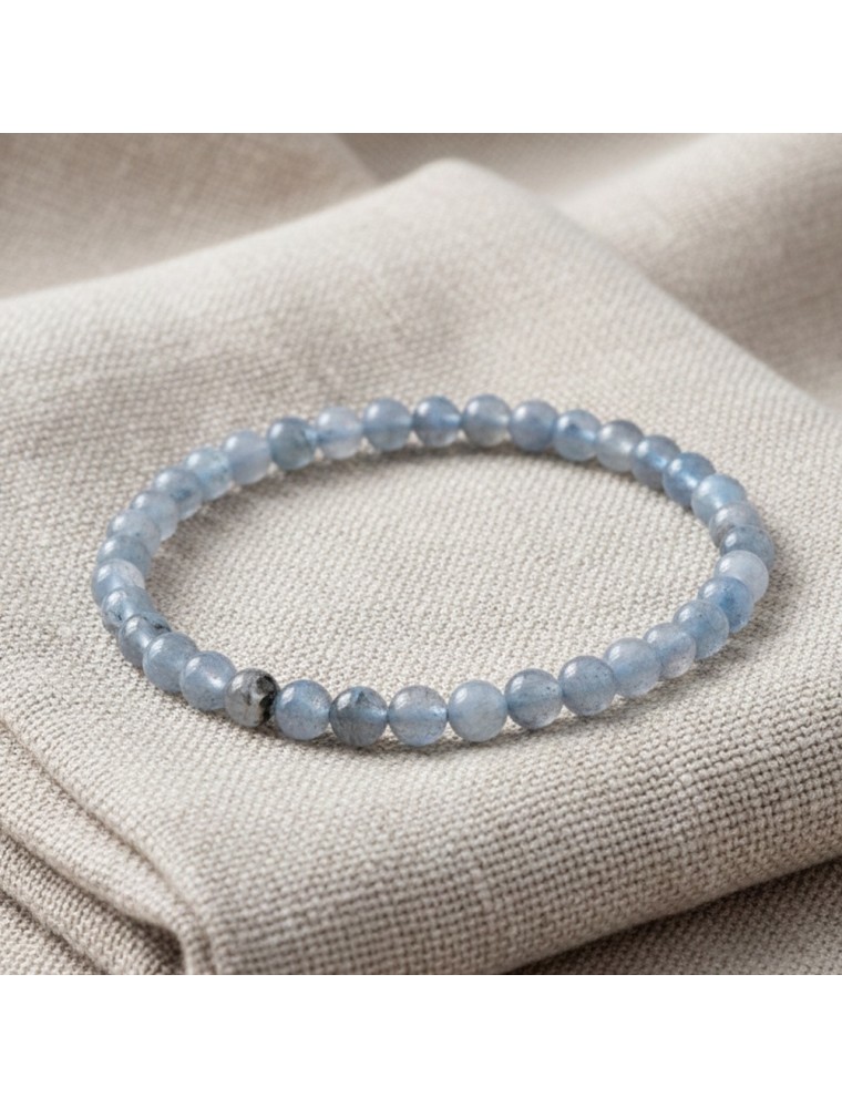 Image principale de la modale pour Bracelet Boule - Aigue Marine - 04 mm