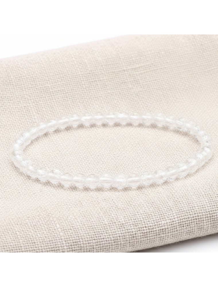 Image principale de la modale pour Bracelet Boule - Cristal de Roche - 04 mm