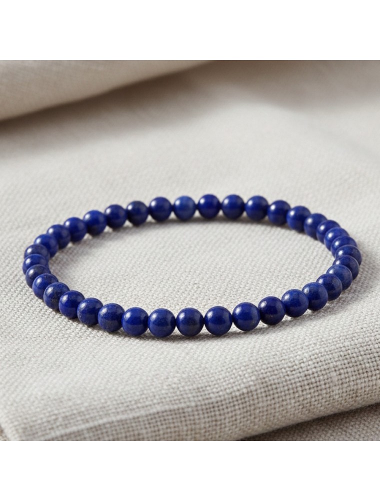 Image principale de la modale pour Bracelet Boule - Lapis Lazuli - 04 mm