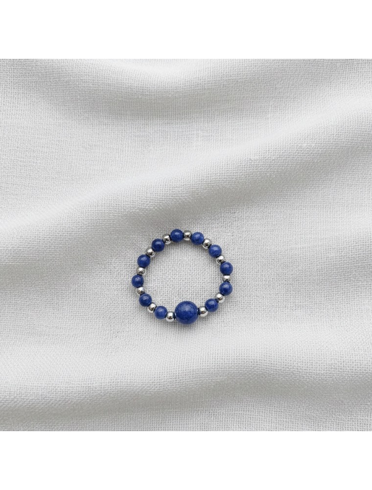 Image principale de la modale pour Bague - Hématite et Sodalite - 54 mm