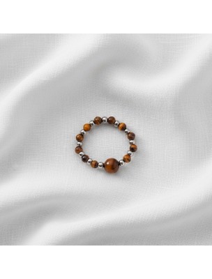 Image 76683 supplémentaire pour Bague - Hématite et Oeil de Tigre - 54 mm