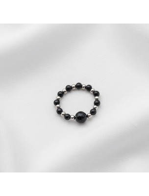 Image 76688 supplémentaire pour Bague - Hématite et Onyx - 54 mm