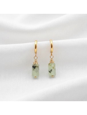 Image 76701 supplémentaire pour Boucles d'Oreilles - Phrénite - 36 mm