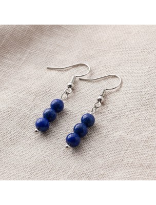Image 76851 supplémentaire pour Boucles d'Oreilles - Lapis Lazuli - 6 mm