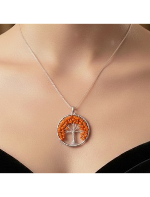 Image 76895 supplémentaire pour Pendentif Arbre de Vie - Citrine Chauffée - 40 mm