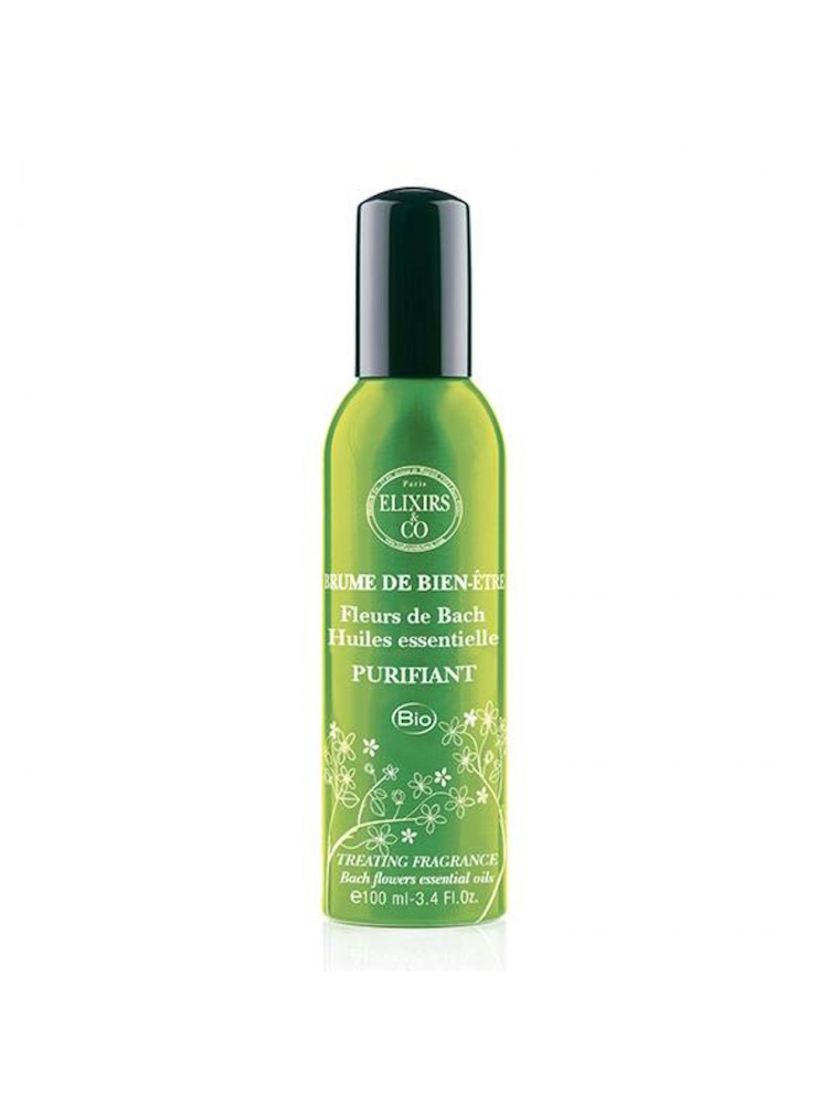 Image principale de la modale pour Brume de bien-être aux Fleurs de Bach Bio - Purifiant 100 ml - Elixirs and Co