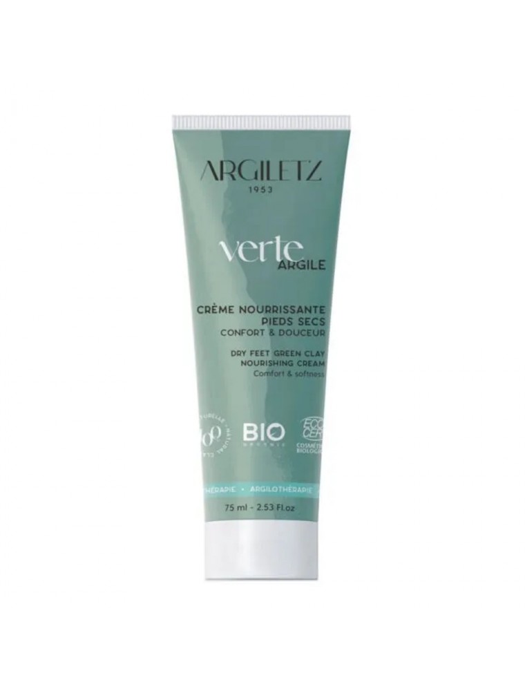 Image principale de la modale pour Crème nourrissante pour pieds secs - Confort et douceur 75ml - Argiletz